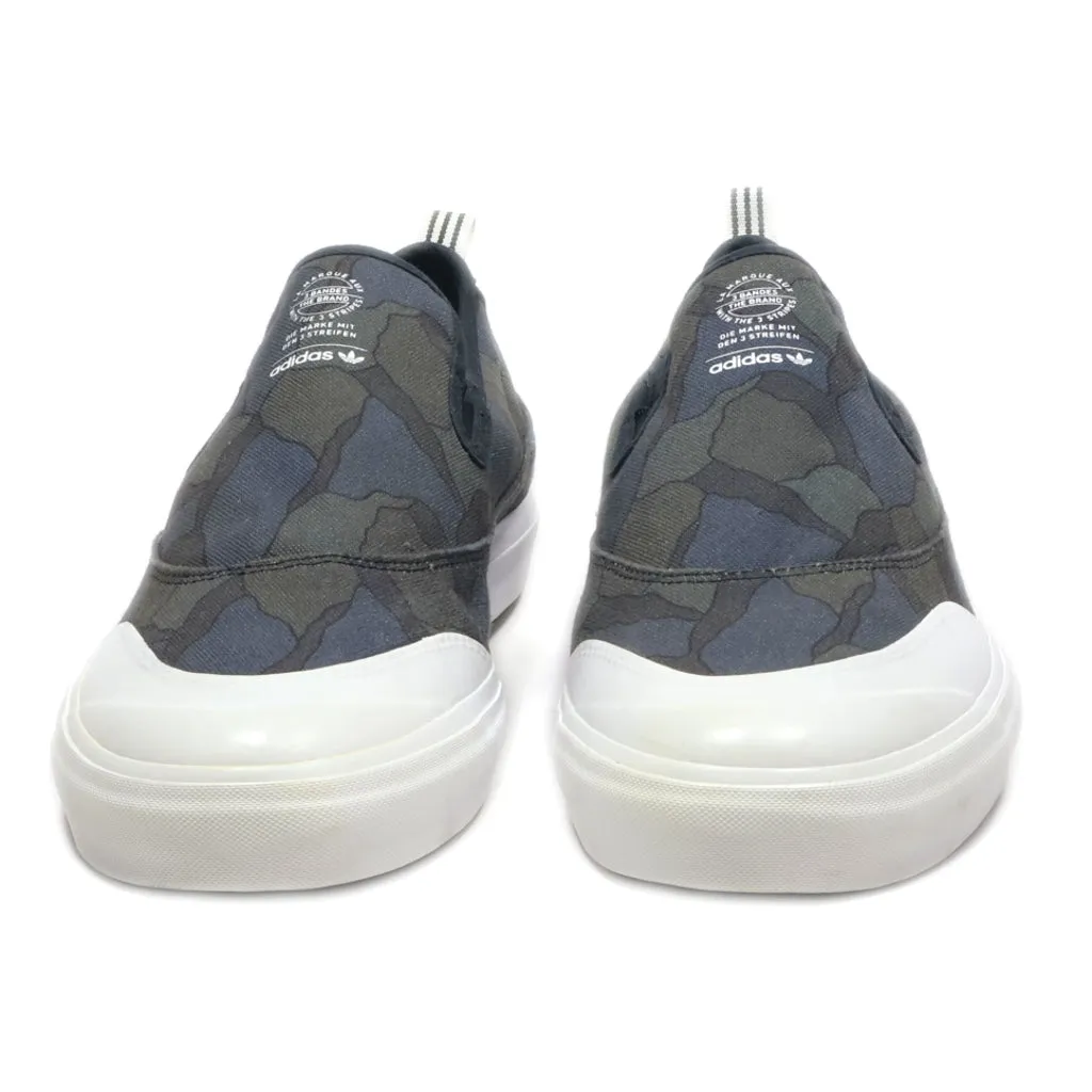 Adidas Matchcourt Slip On Low-Top Sneakers Canvas Blue Colour For Men