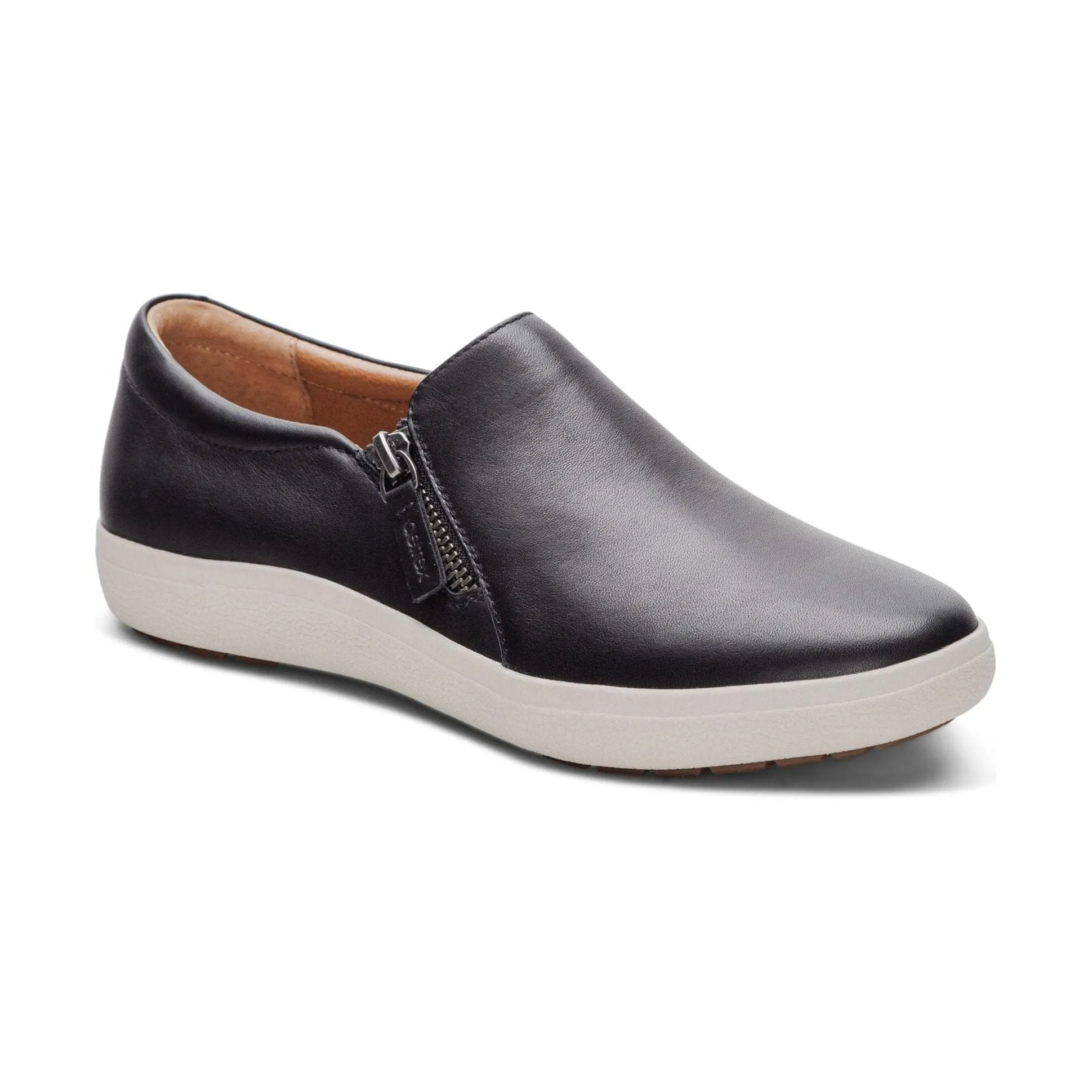 AETREX JENNA SLIP-ON LEATHER SNEAKERS WOMEN'S