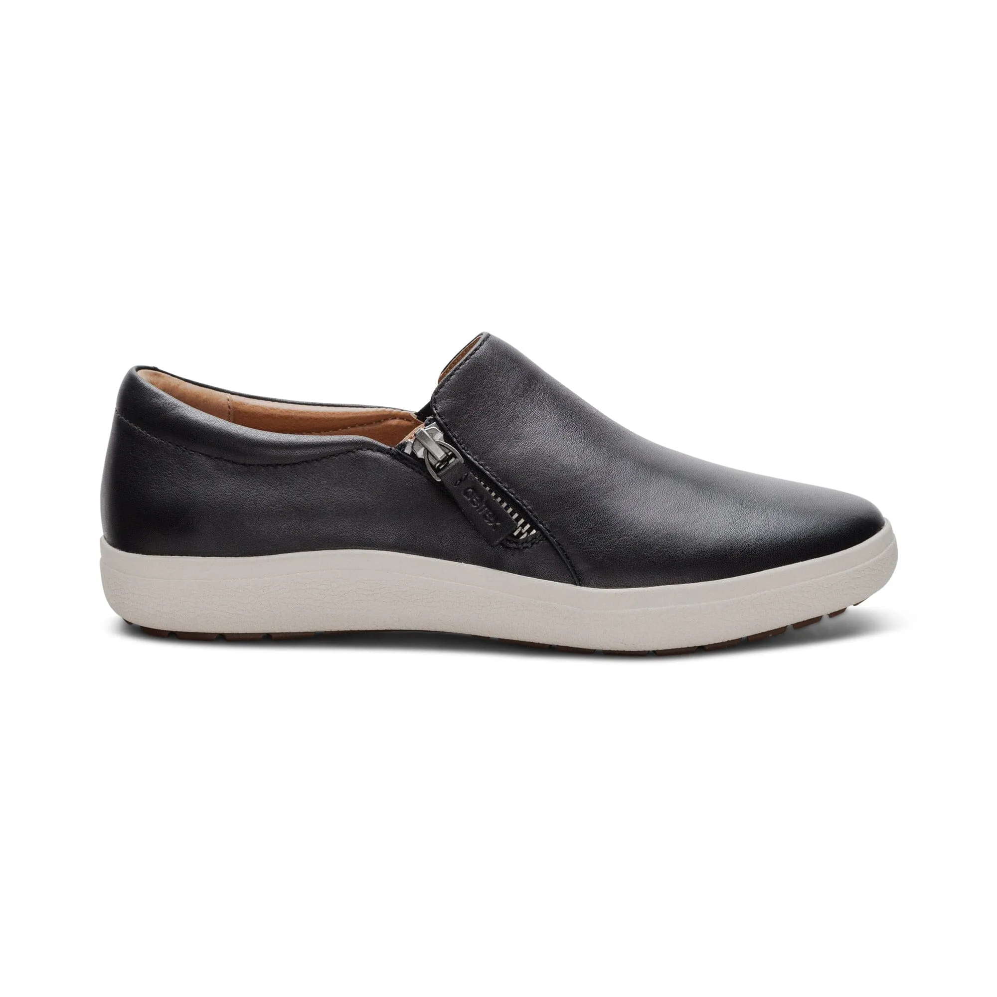 AETREX JENNA SLIP-ON LEATHER SNEAKERS WOMEN'S