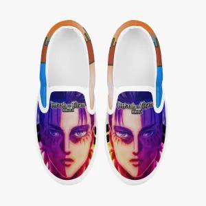 Attack On Titan Eren Jaeger Kids Slipons Anime Shoes