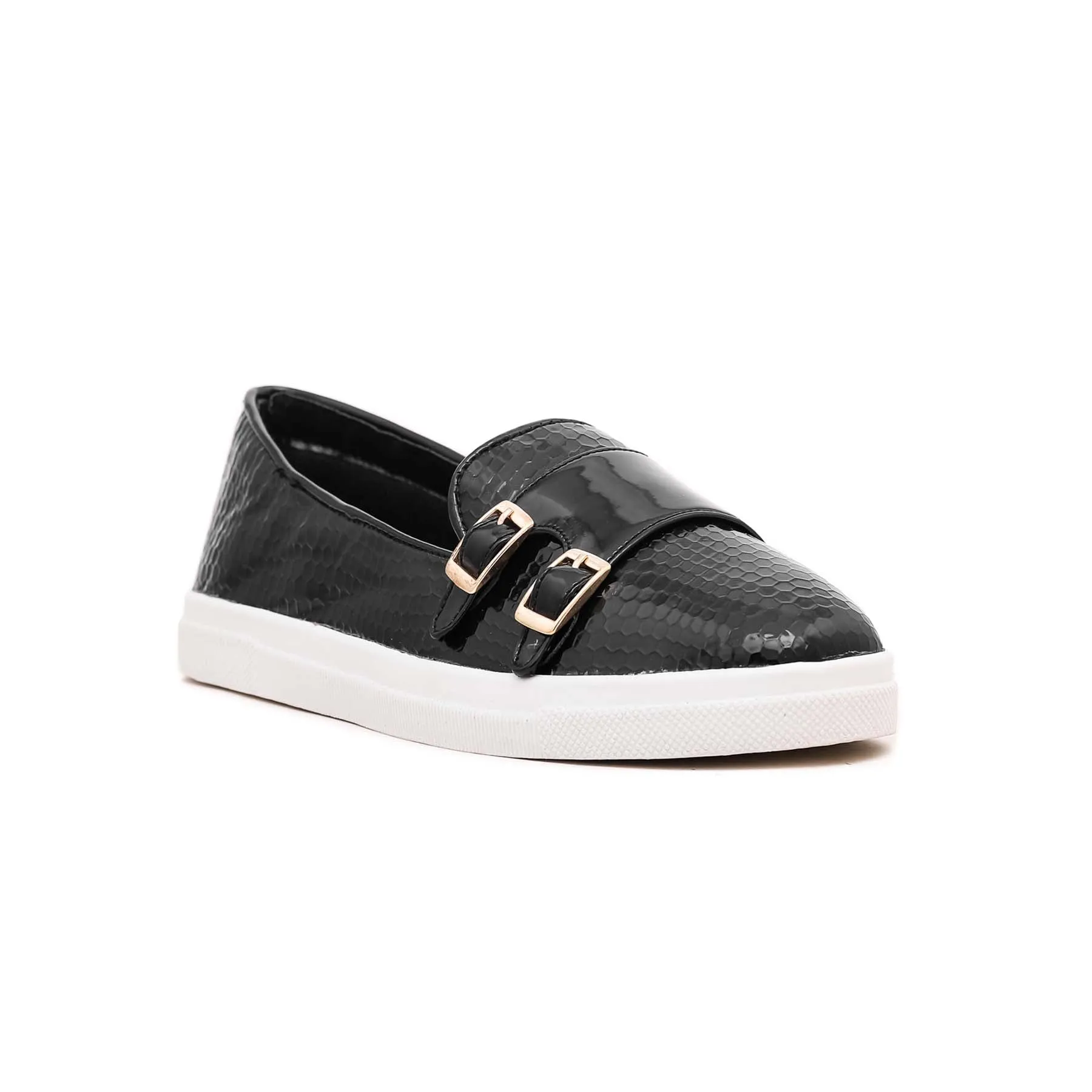 Black Casual Slip Ons At9090