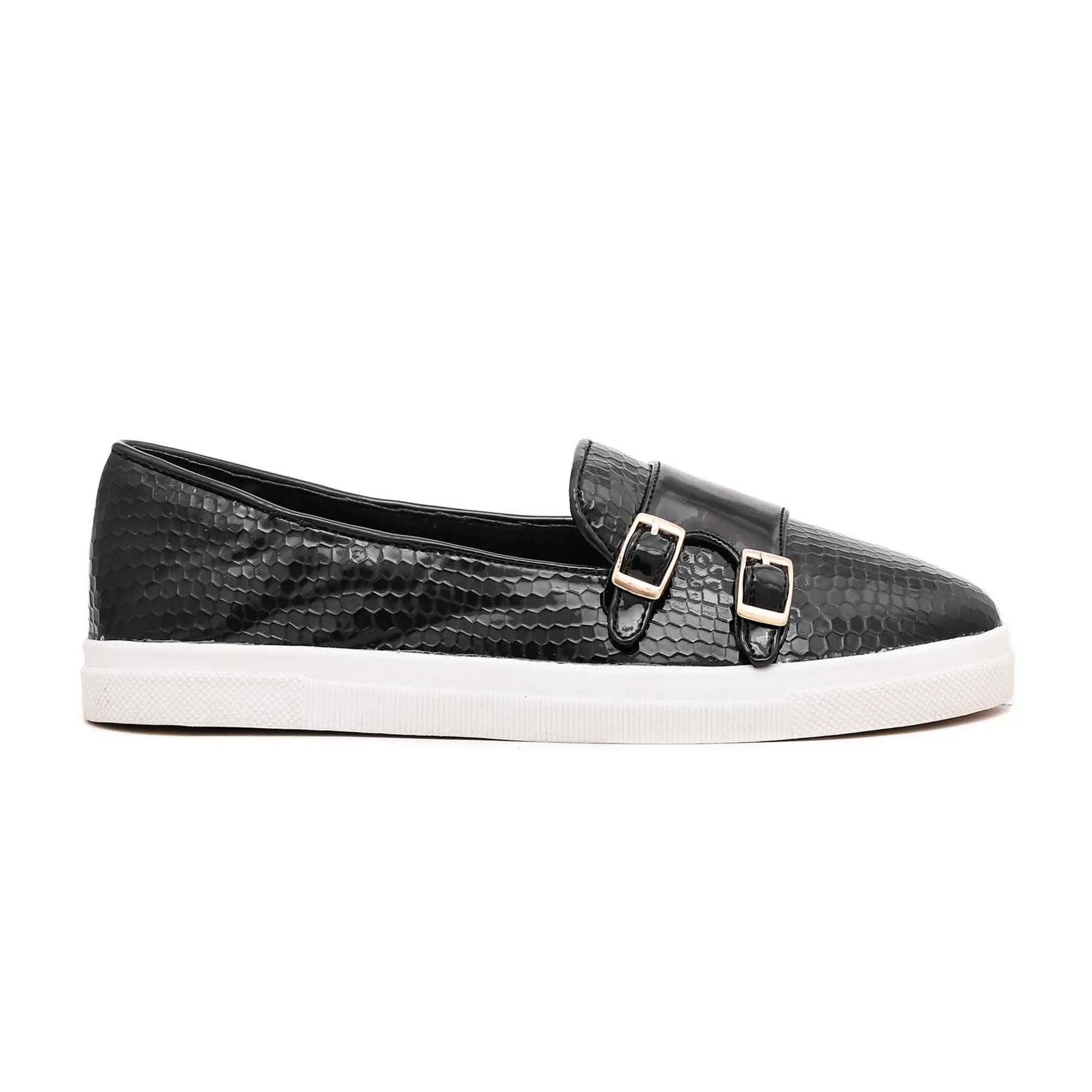 Black Casual Slip Ons At9090