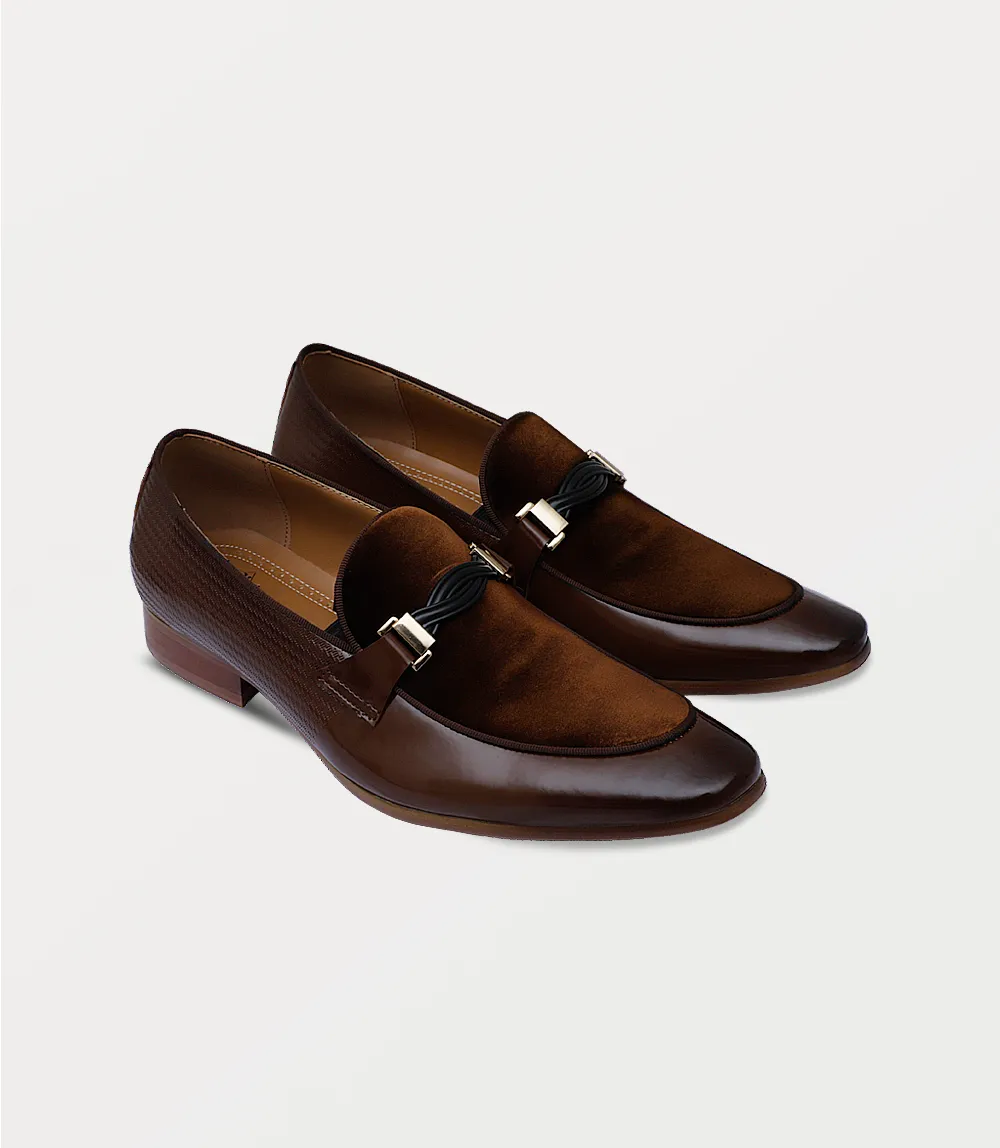 BM6799-BROWN-Men Slip On