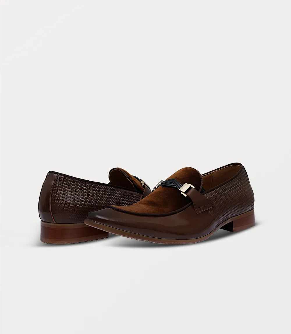 BM6799-BROWN-Men Slip On