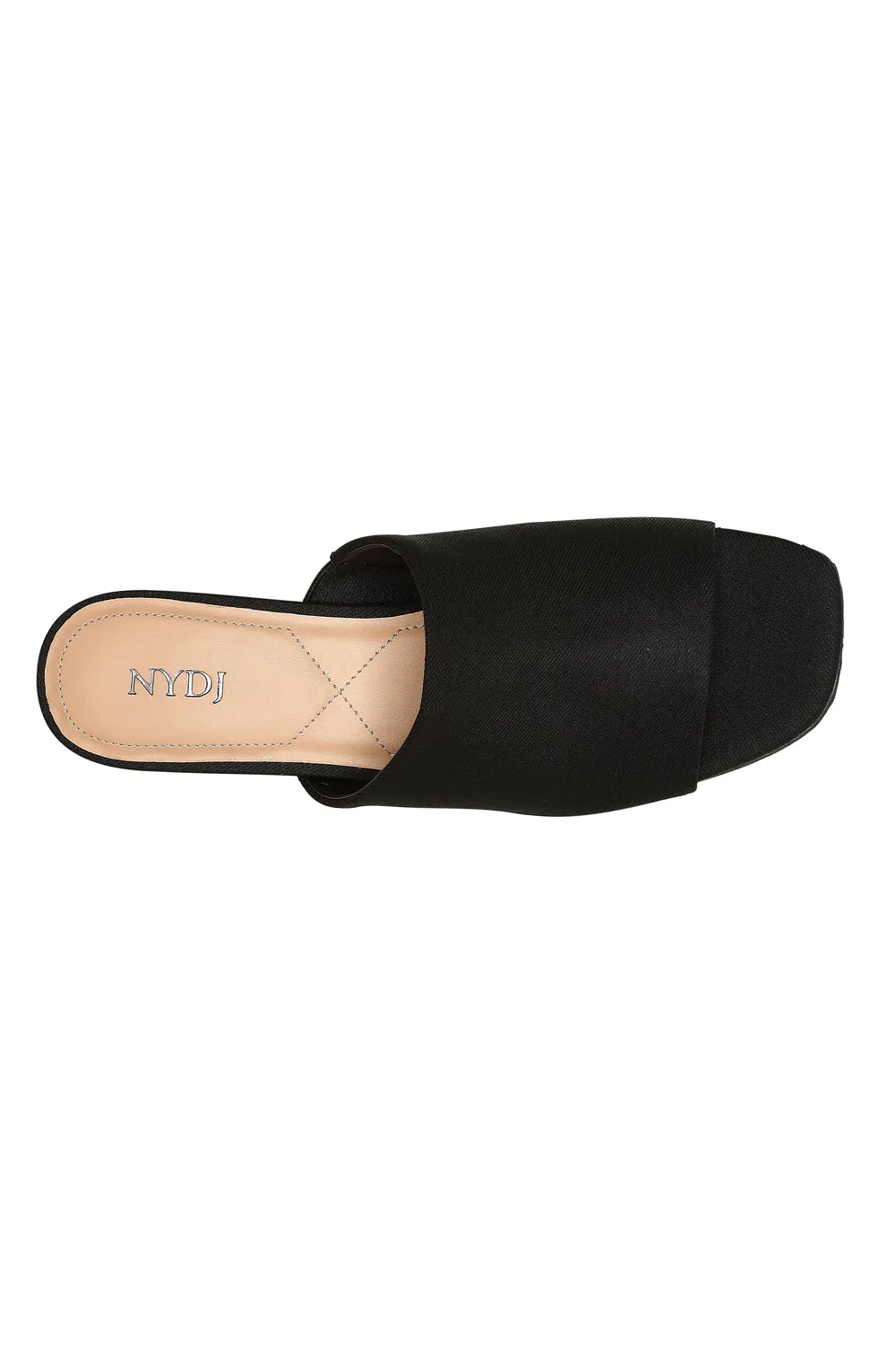 Claudine Wedge Mule Sandals - Black