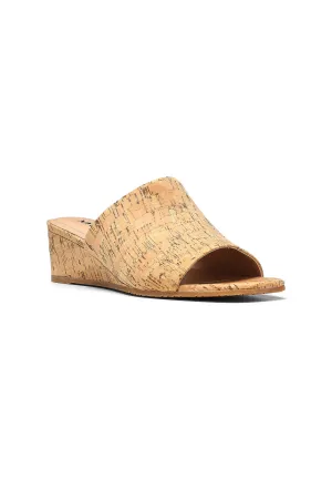 Claudine Wedge Mule Sandals - Natural