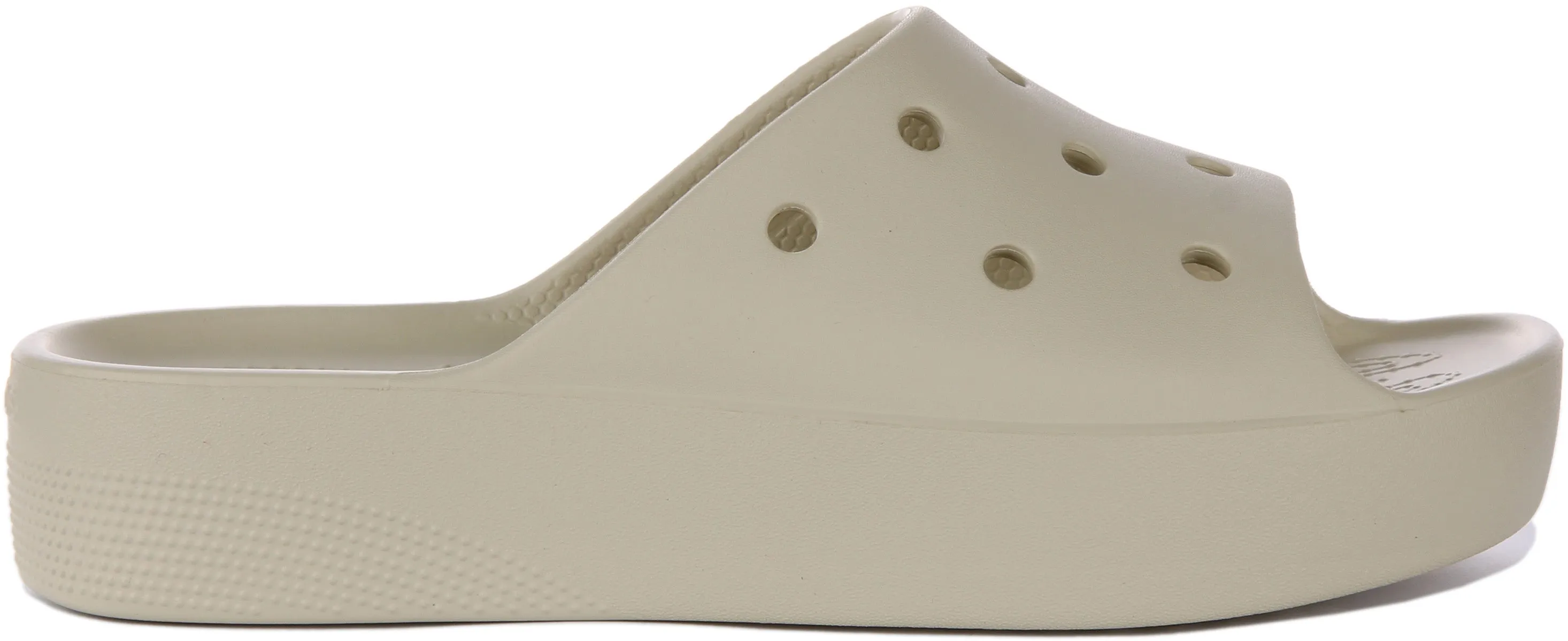 Crocs Class Flatform Slide In Ivory For Women