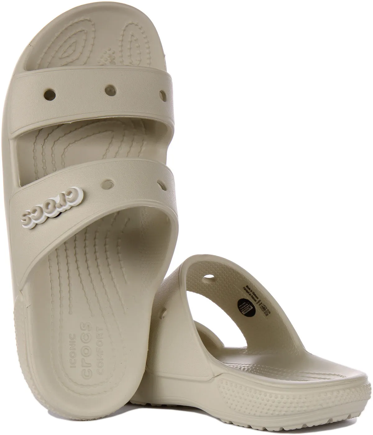 Crocs Classic Crocs Slider In Ivory