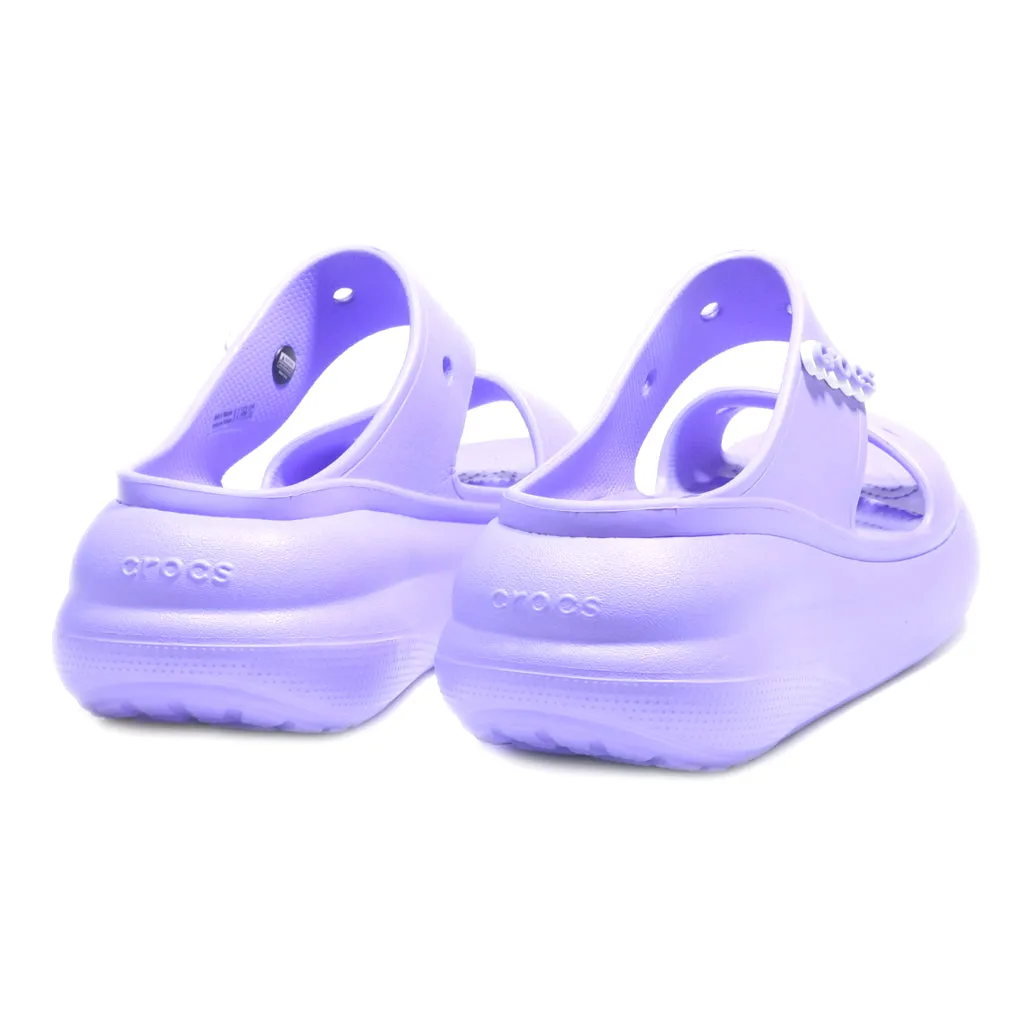 Crocs Classic Crush Wedge Sandals Eva Purple Colour For Women