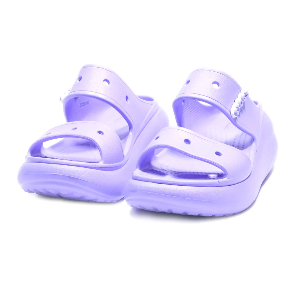 Crocs Classic Crush Wedge Sandals Eva Purple Colour For Women