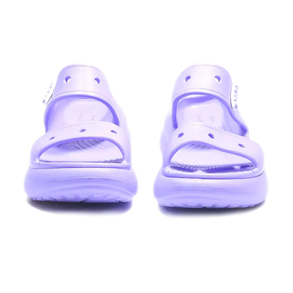 Crocs Classic Crush Wedge Sandals Eva Purple Colour For Women