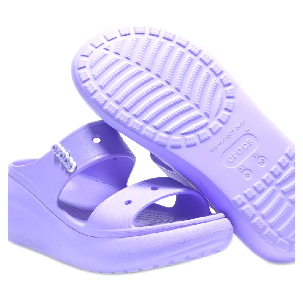 Crocs Classic Crush Wedge Sandals Eva Purple Colour For Women