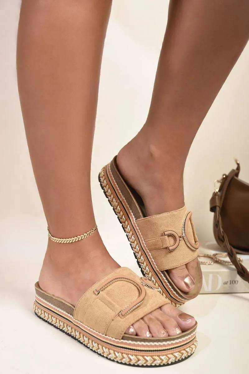 Decorated Platform Sandals