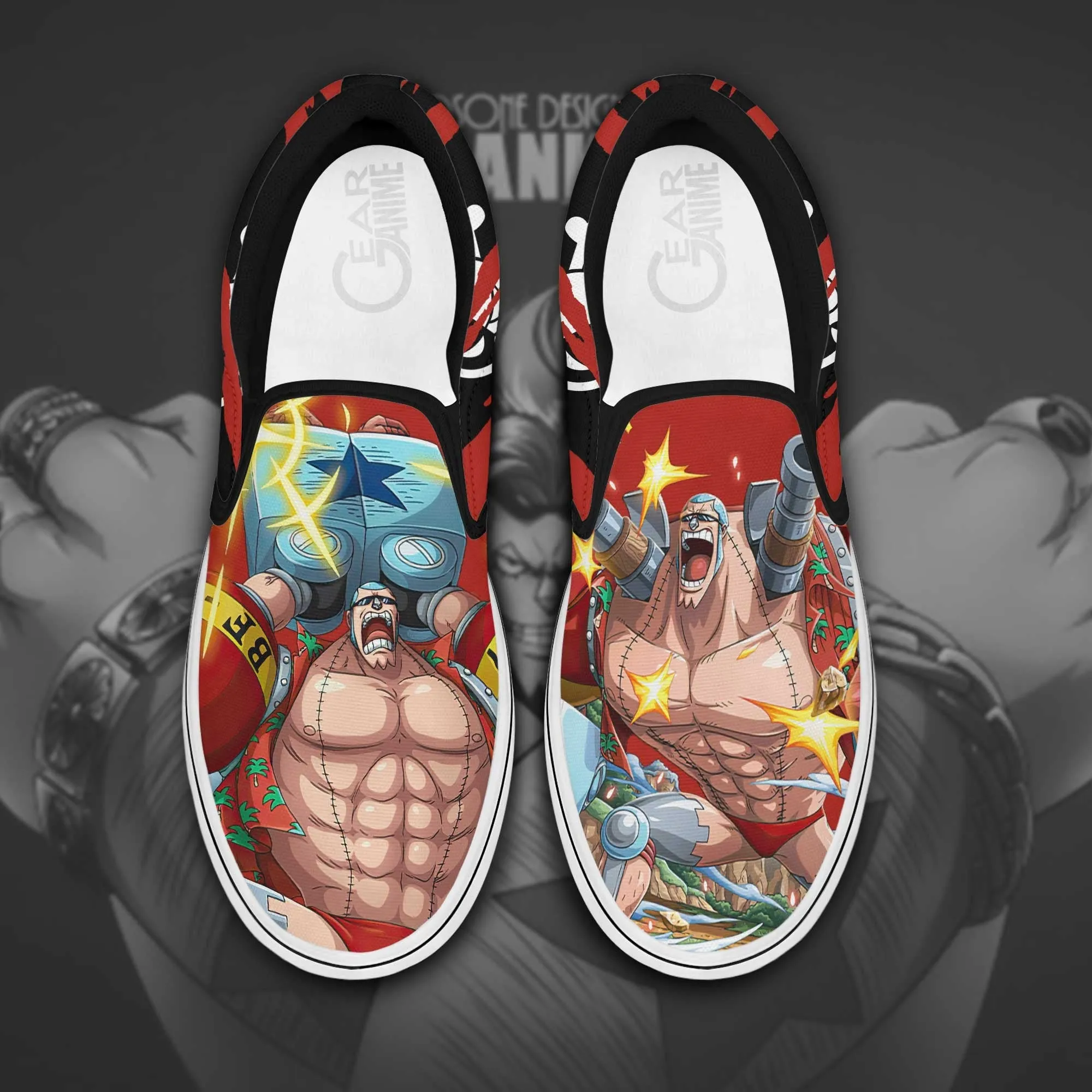 Franky Slip On Sneakers OP Custom Anime Shoes