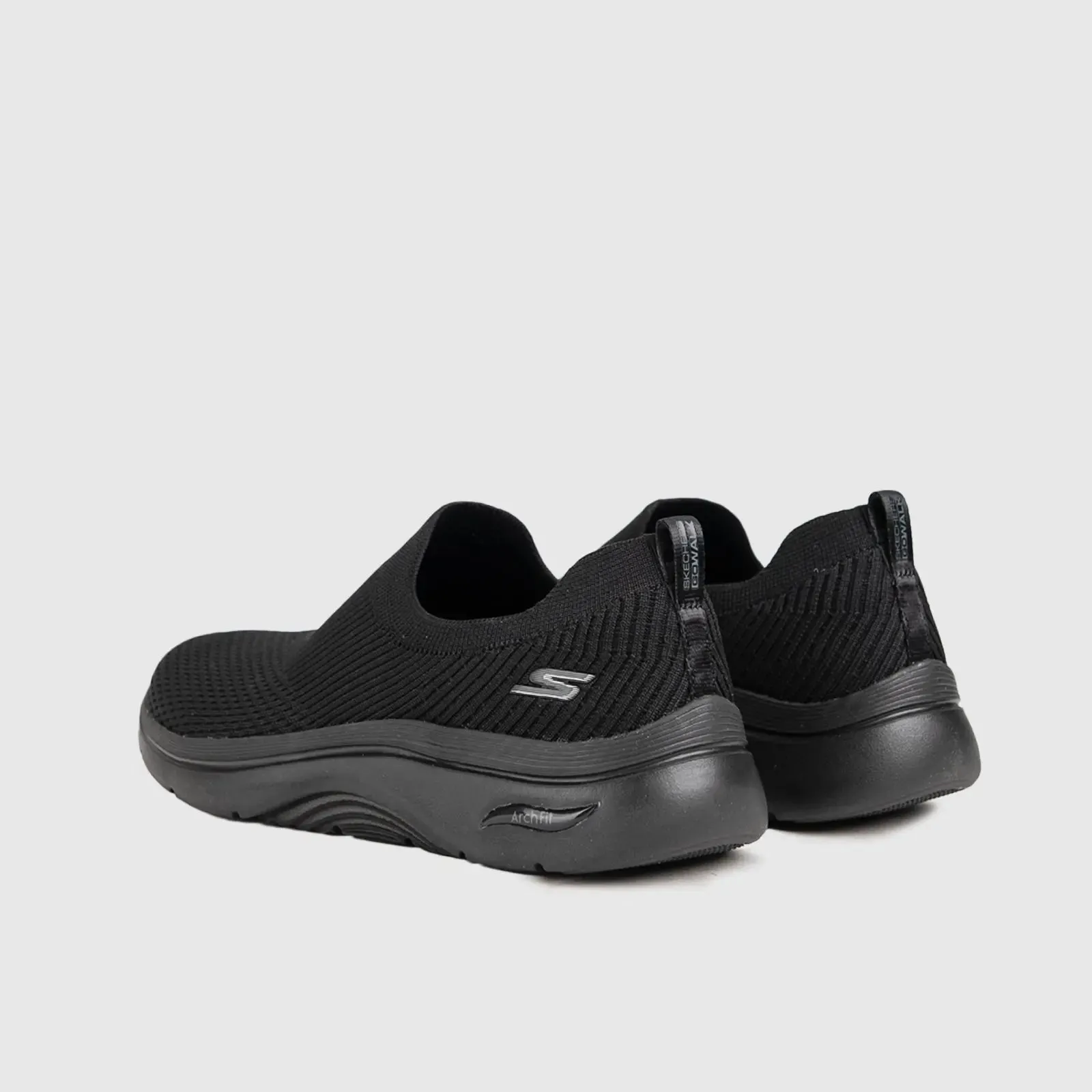 Go Walk Arch Fit 2.0 Comfort Slip Ons Black 125300