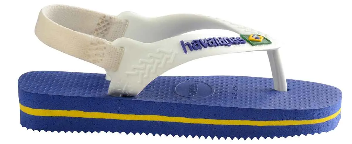 Havaianas Brasil Logo In Blue White