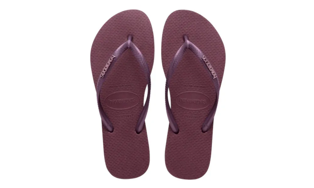 Havaianas Womens Slim Gloss Sandal Purple Soil