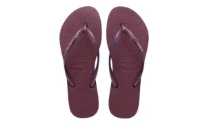 Havaianas Womens Slim Gloss Sandal Purple Soil