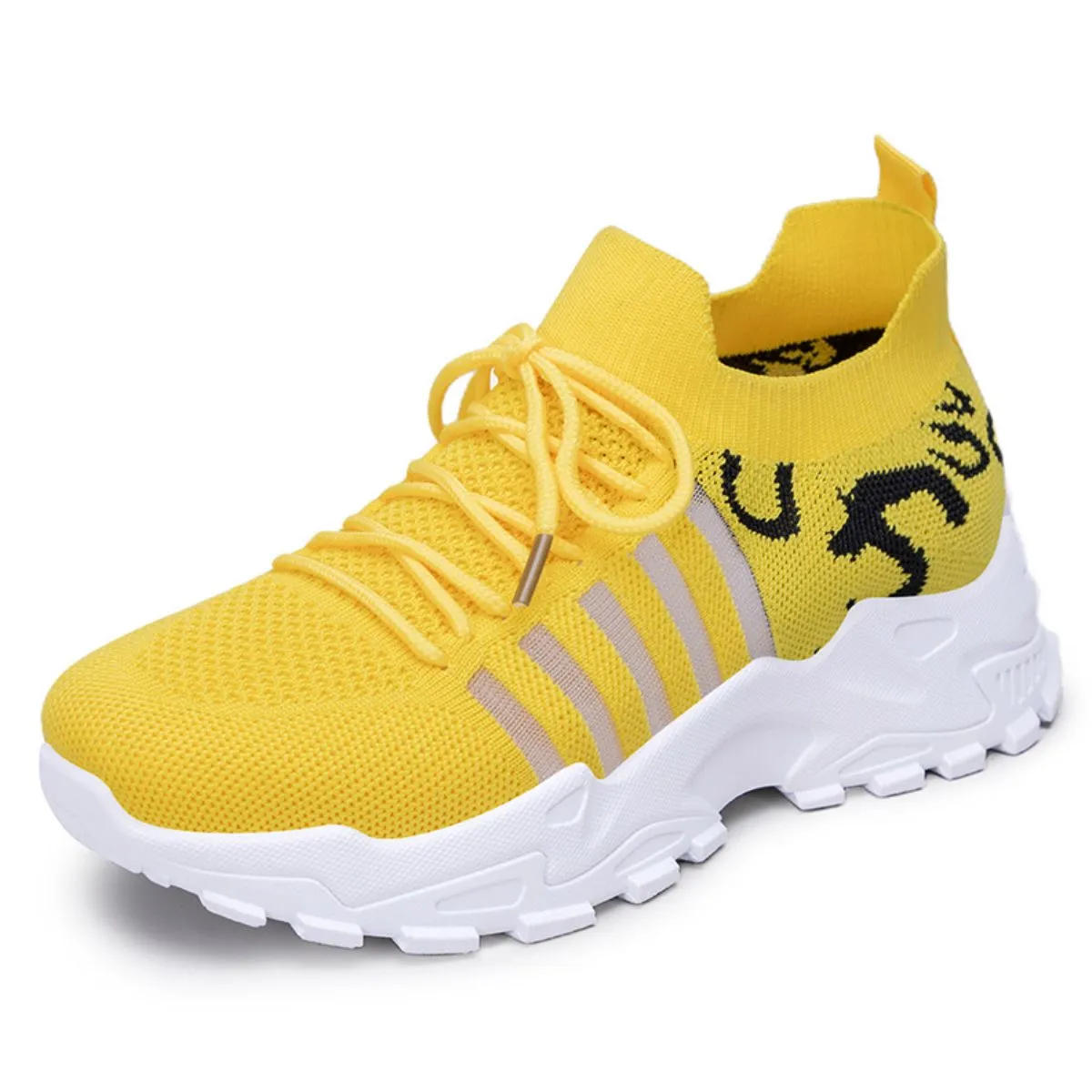 Lightweight Mesh Lace-Up Running Sneakers