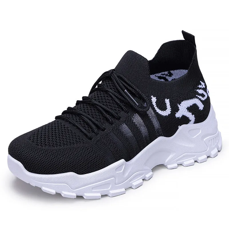 Lightweight Mesh Lace-Up Running Sneakers