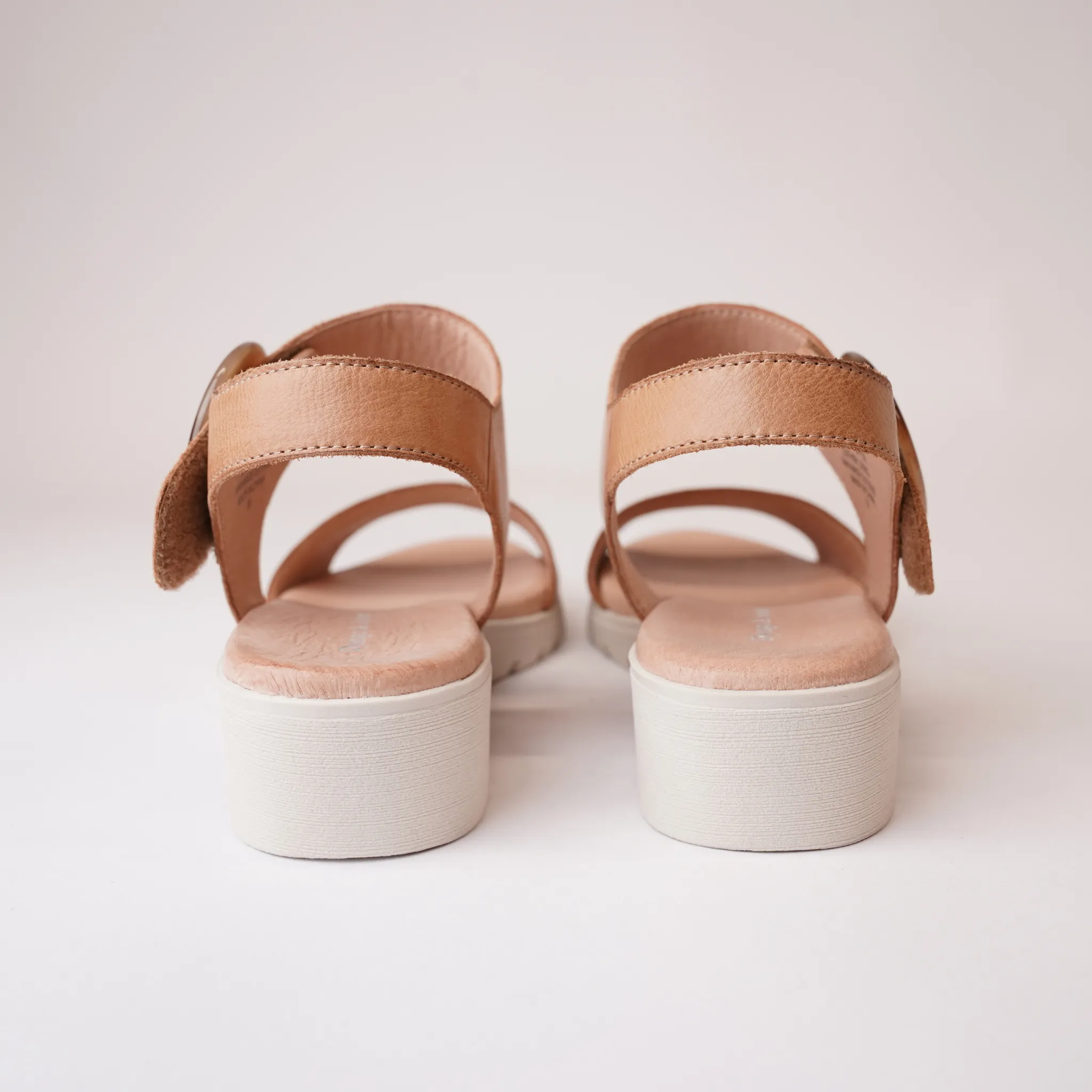 Manessay Tan/ Almond Leather Sandals