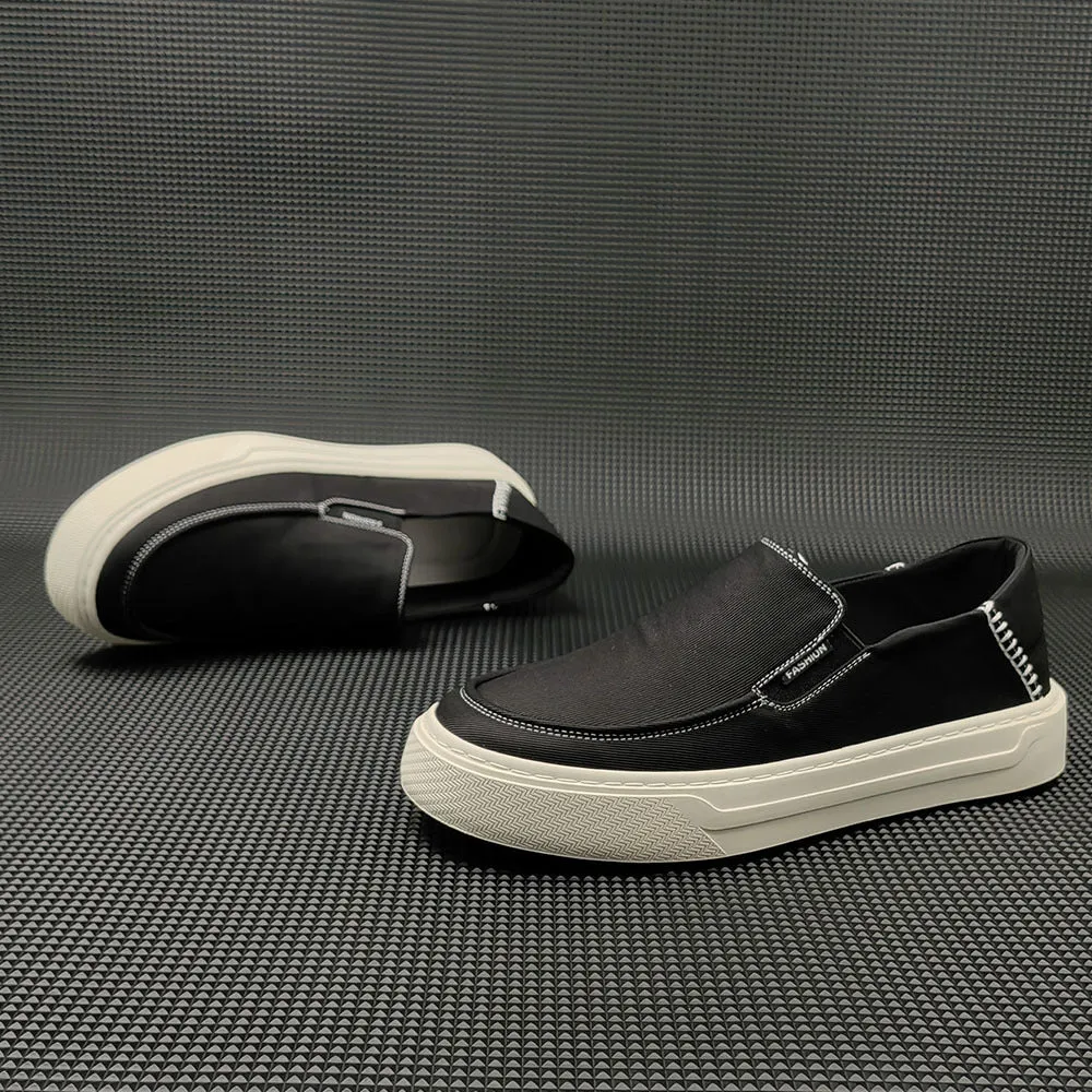 Men Minimalist Breathable Canvas Flat Casual Loafers