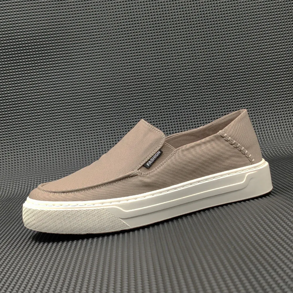 Men Minimalist Breathable Canvas Flat Casual Loafers