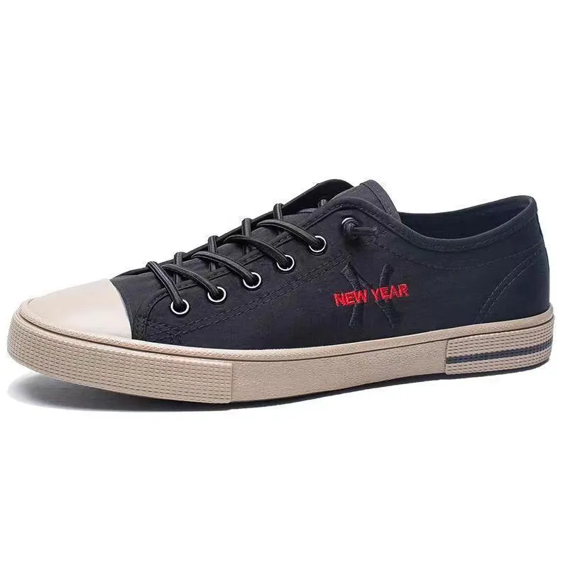 New York embroidered breathable canvas shoes