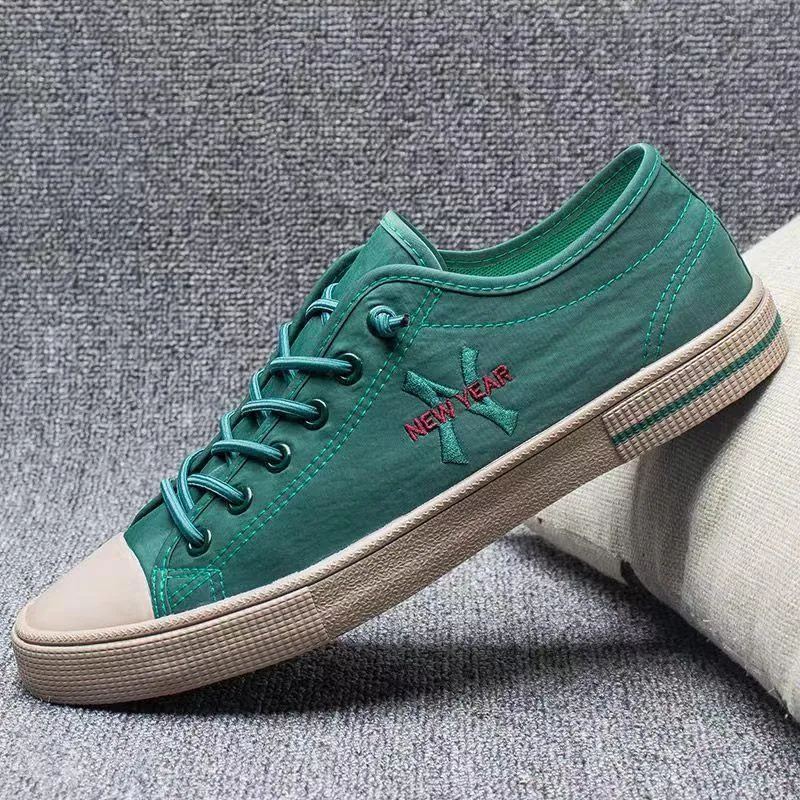 New York embroidered breathable canvas shoes