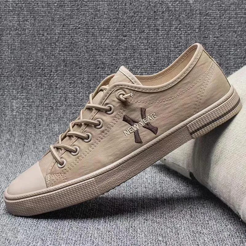 New York embroidered breathable canvas shoes