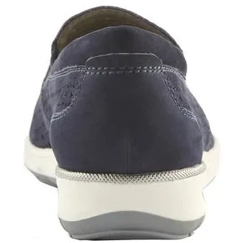 Orleans Navy Nubuck Casual Shoes