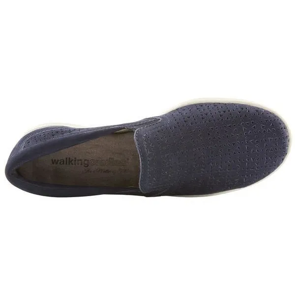 Orleans Navy Nubuck Casual Shoes