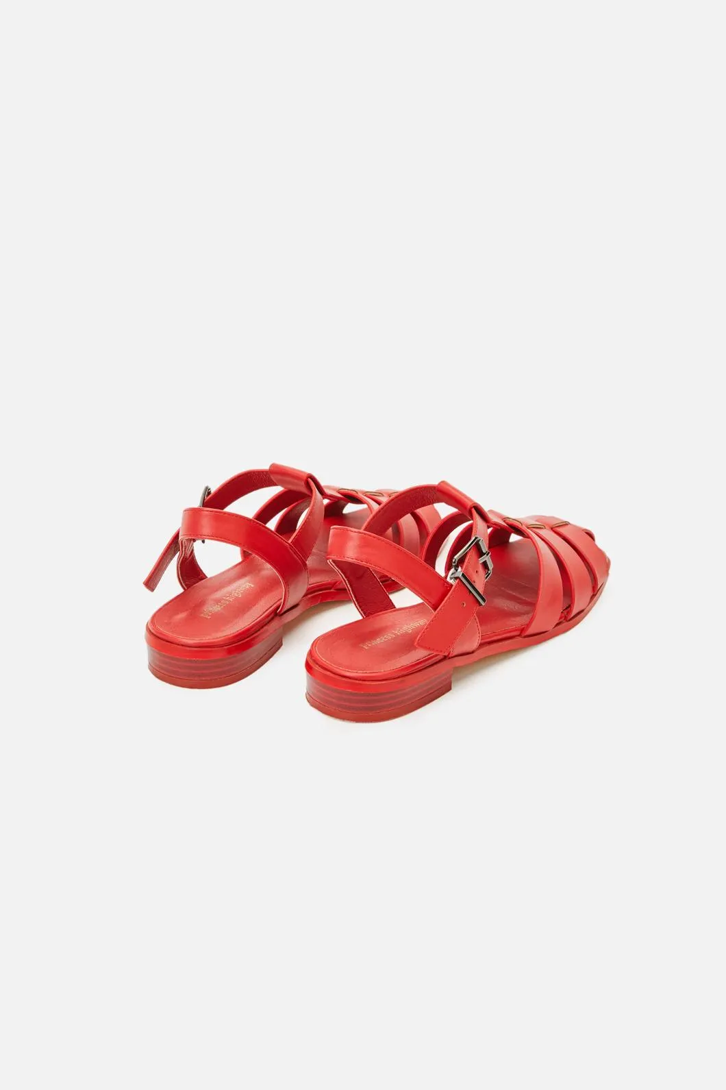 Red Closed Toe Sandals