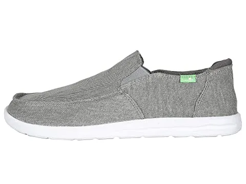 Sanuk Hi Five Grey Lightweight Slip On Breathable Cushioned Low Top Sneakers