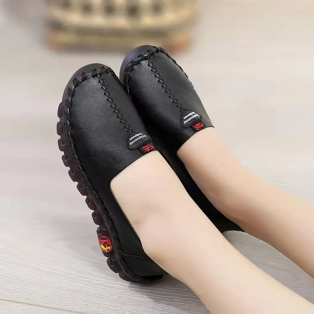 Summer Comfort Wide Width Casual Slip On Boat Walking Shoes For Women