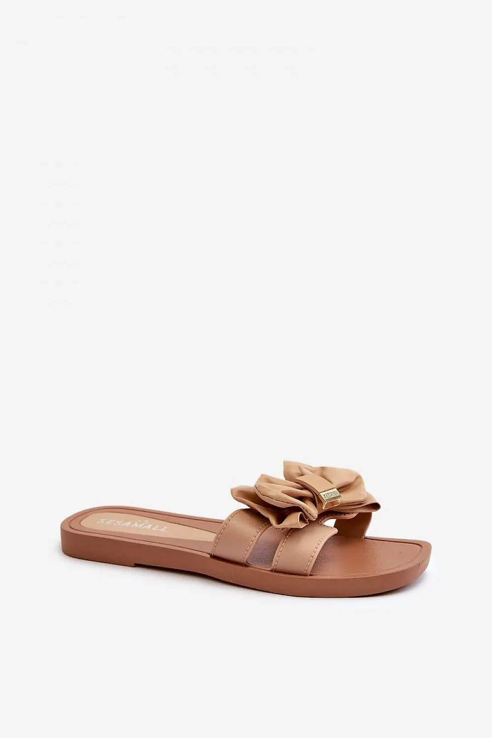 TEEK - Beveled Bow Flat Sandals