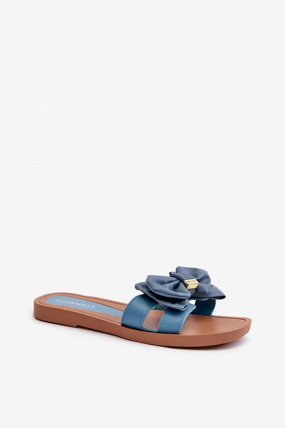 TEEK - Beveled Bow Flat Sandals