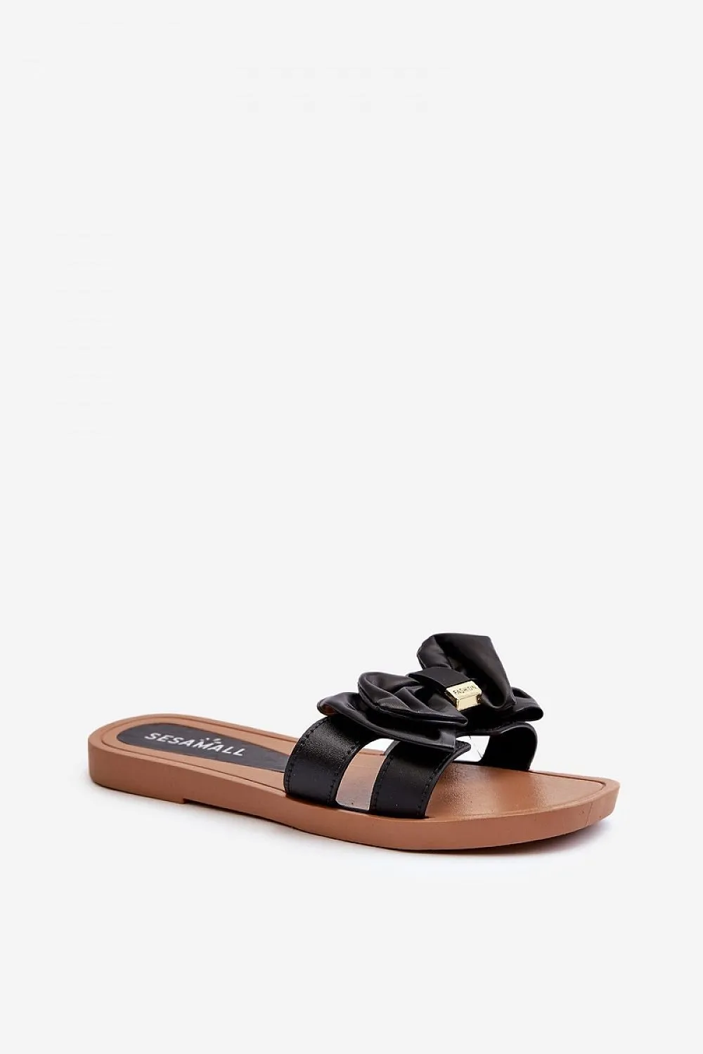 TEEK - Beveled Bow Flat Sandals