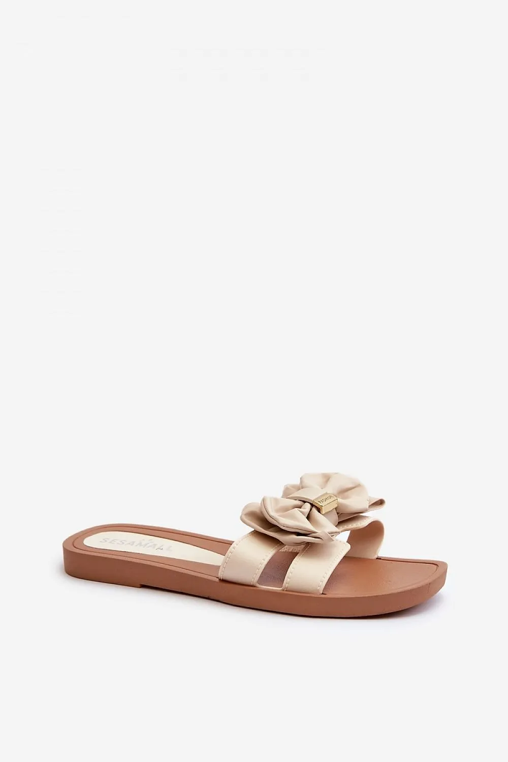 TEEK - Beveled Bow Flat Sandals