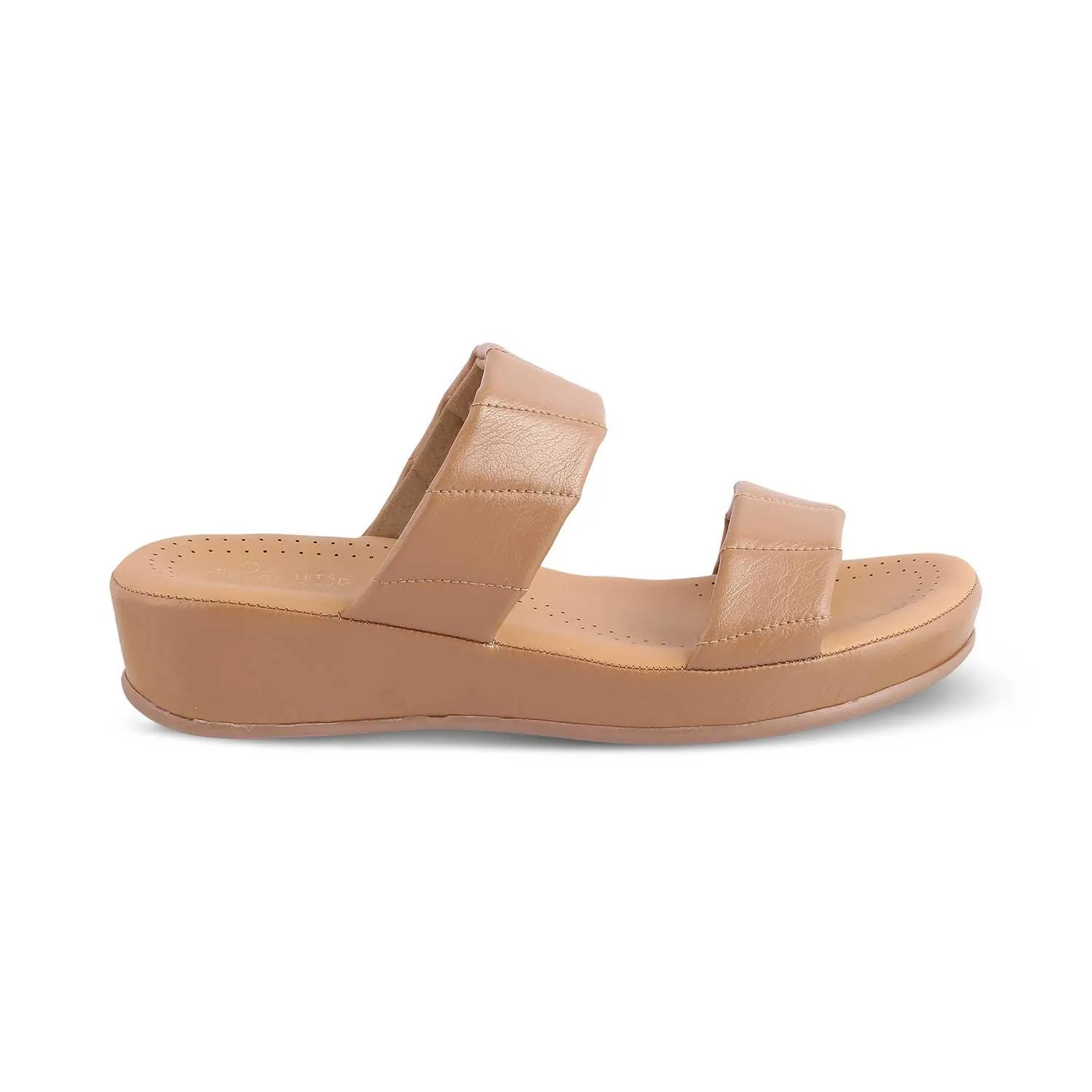 The Vacks Camel Women's Casual Wedge Sandals Tresmode