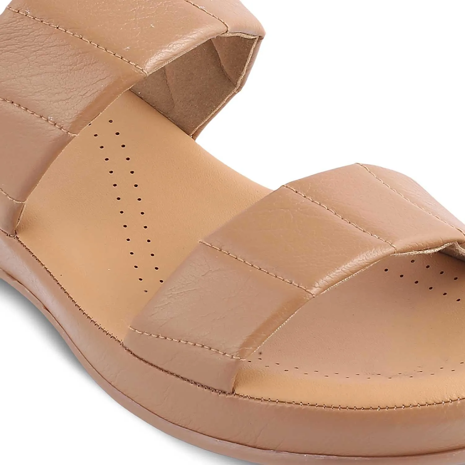 The Vacks Camel Women's Casual Wedge Sandals Tresmode