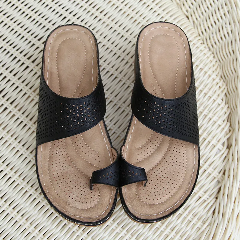 Vanccy Comfortable Breathable Platform Flat Sandals