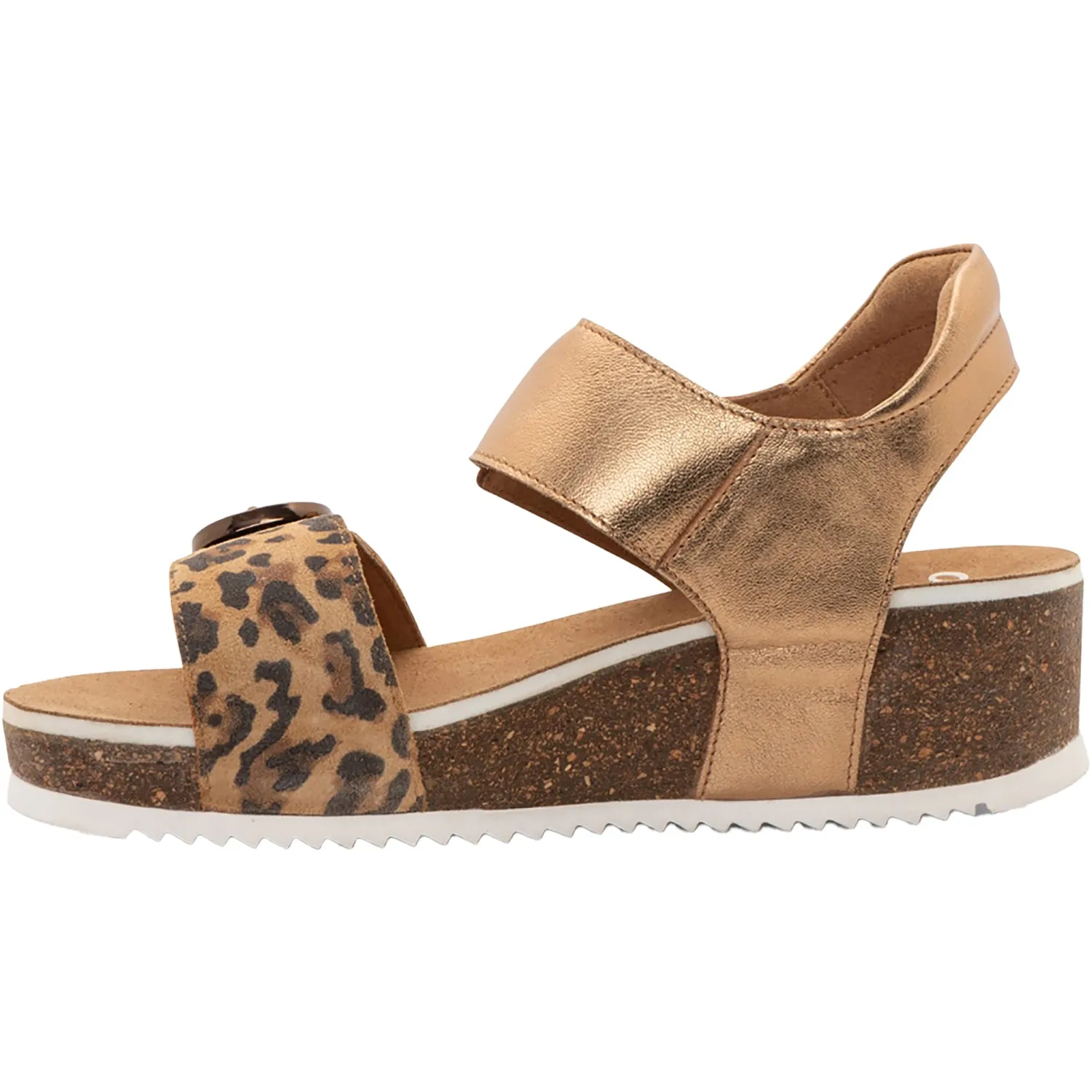 Women's Ara Shoes Nova Leopard/Whiskey Metallic