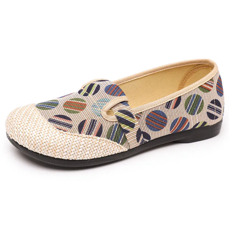 Women's Distribution Ethnic Style Old Beijing Cloth Woven Canvas Shoes