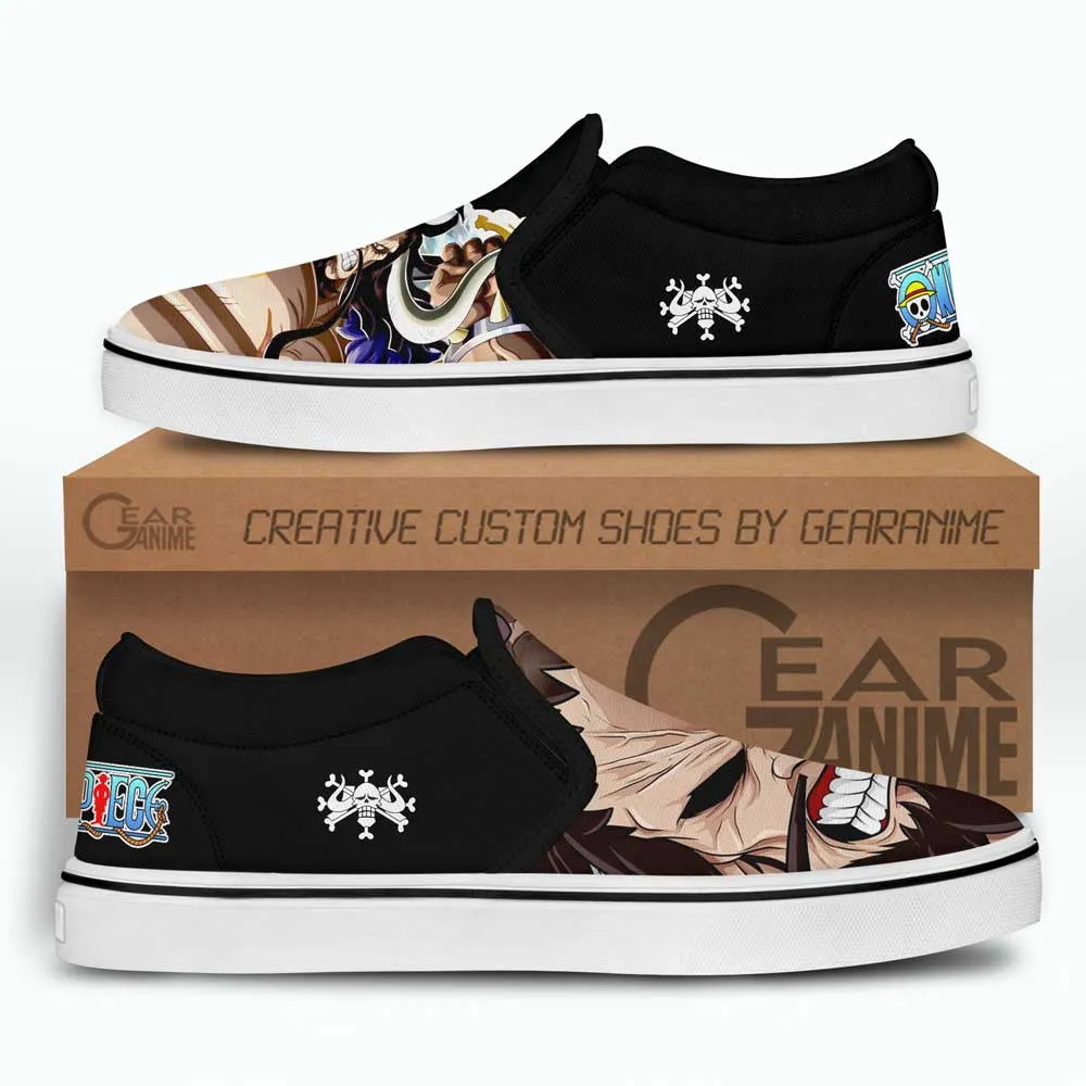 Yonko Kaido Slip On Sneakers Custom Anime OP Shoes